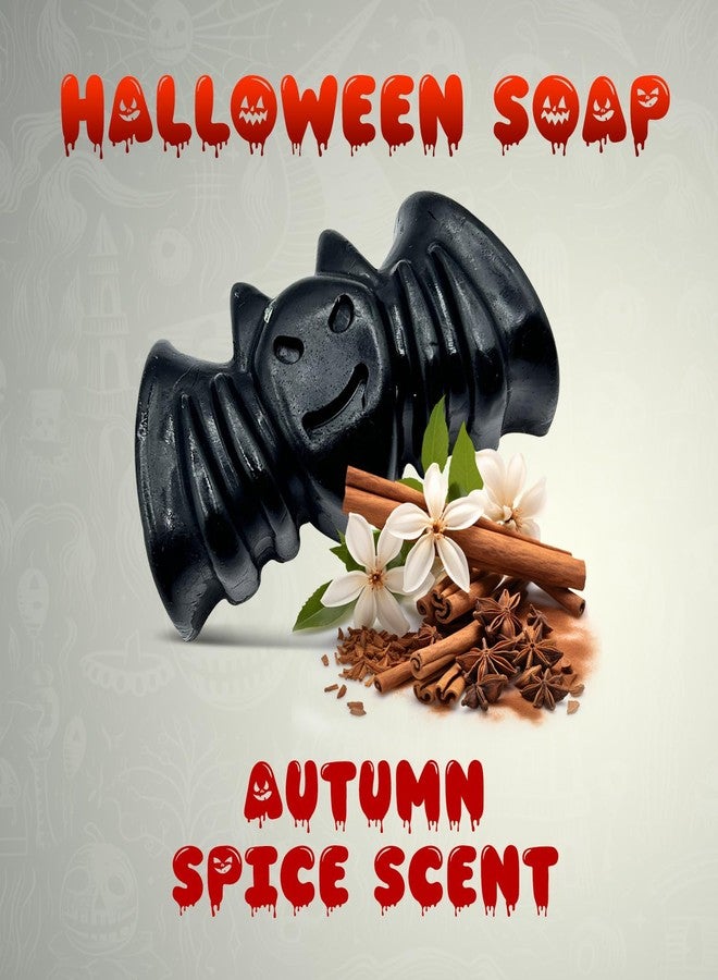 ريلاكسيشن صابون الاسترخاء للهالوين - مجموعة هدايا خريفية للأطفال، صابون استحمام بطابع اليقطين، هدية للحفلات، ديكور منزل مسكون، هدية موسمية - Image 5